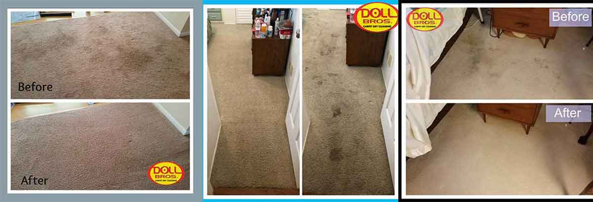 Carpet Cleaning before after